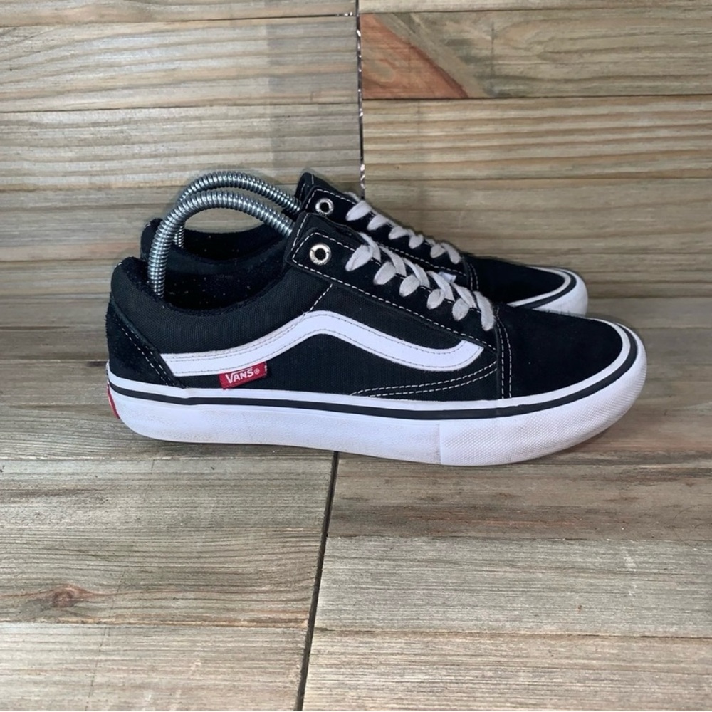 Vans Oldskool pro Skate shoes black white sneakers women's size 7.5 Men's 6 - Picture 3 of 5